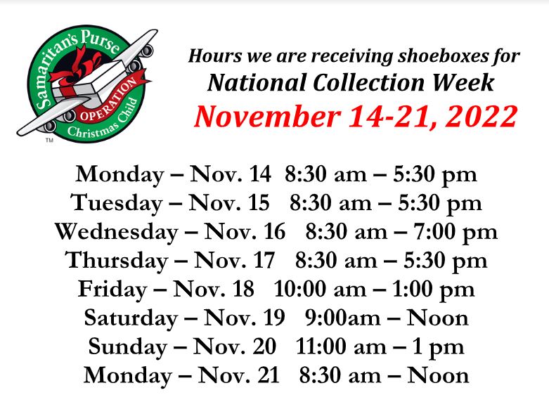 OCC Collecttimes 111122 OCC Collecttimes 111122