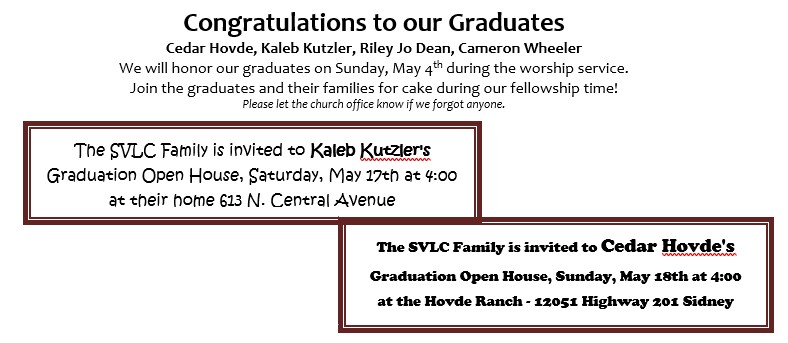 announc 051025 grads